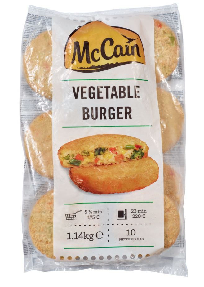 McCain BURGHER VEGETABLE 3x1,14kg  (61585)