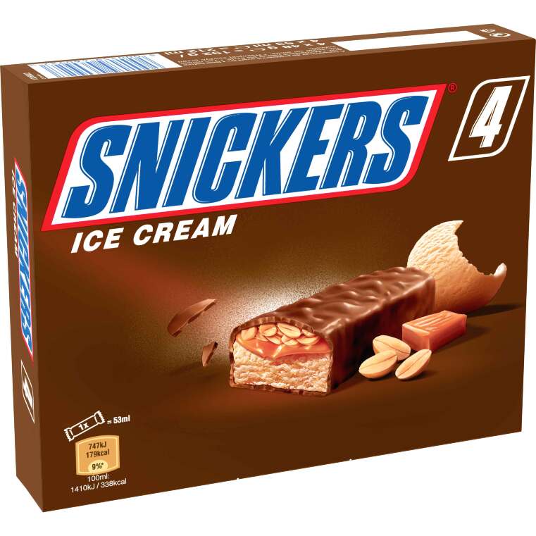 SNICKERS ICE CREAM 4PZ SNICKERS ICE CREAM 4PZ