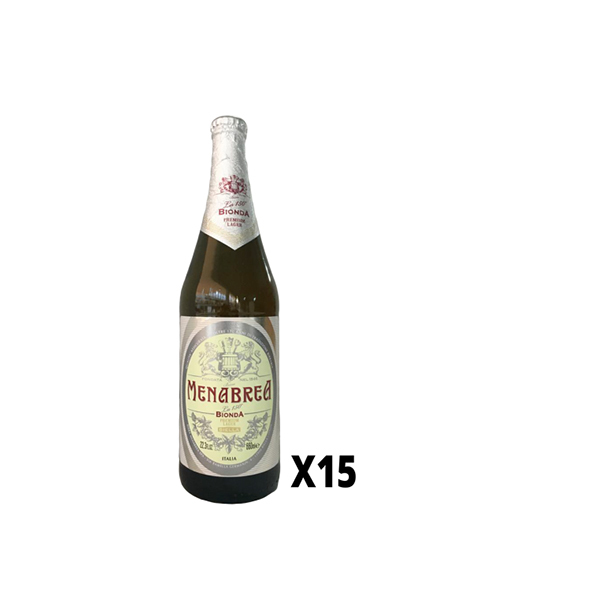 BIRRA MENABREA BIONDA 15pz da 66cl