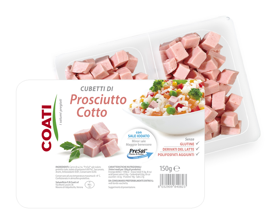 Coati PROSCIUTTO COTTO CUBETTI 90gr