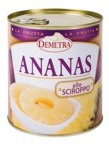 Demetra ANANAS A FETTE SCIROPPATE 825gr