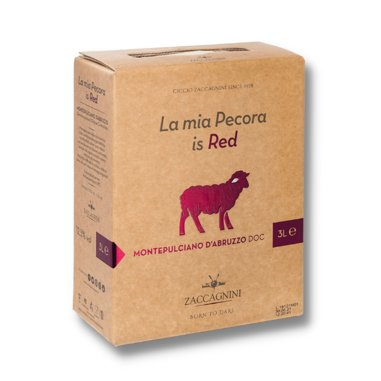 Zaccagnini LA MIA PECORA IS RED MONTEPULCIANO D'ABRUZZO DOC BAG IN BOX 3lt 2020