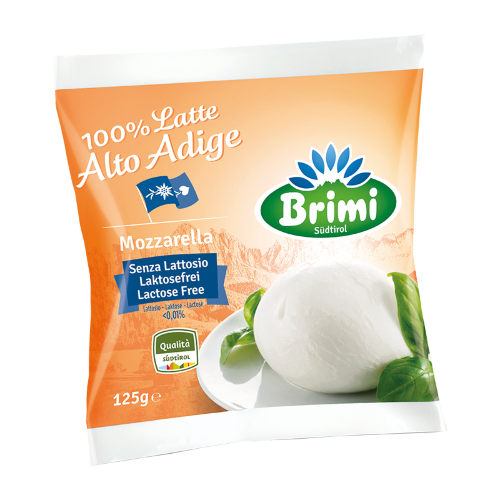 Brima MOZZARELLA FIORDILATTE SENZA LATTOSIO 125Gr