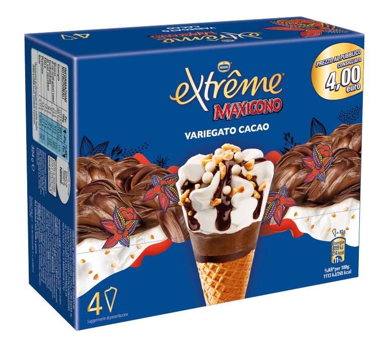 Motta EXTREME MAXICONO CACAO 4PZ Motta EXTREME MAXICONO CACAO 4PZ