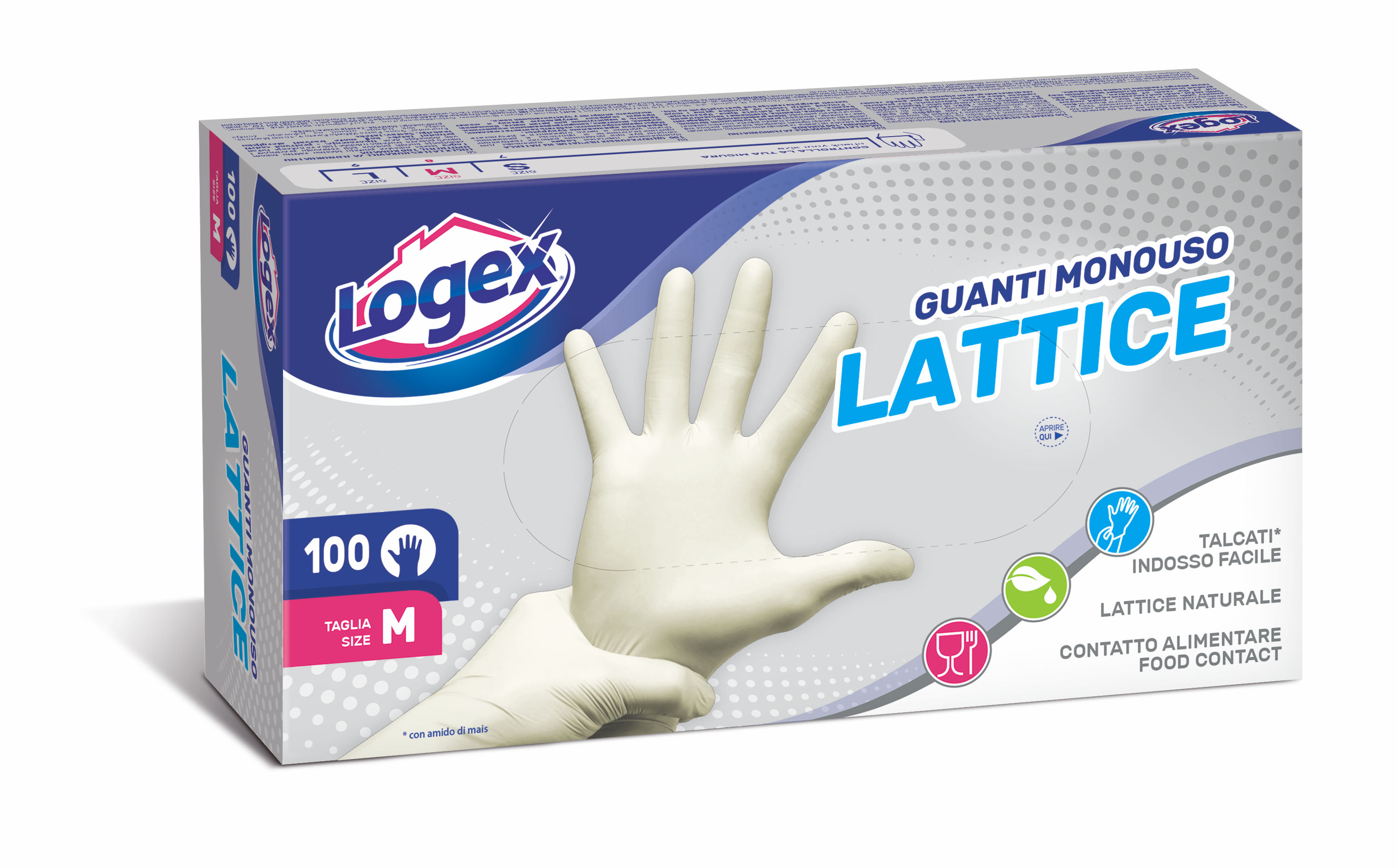 Guanti taglia S (6/6,5) riutilizzabili in lattice felpati 55 gr REFLEXX 91