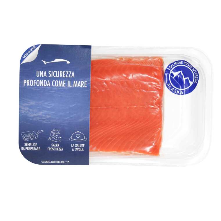 SKIN - FILETTO DI SALMONE ROSSO DECONGELATO  200gr CAT.FRESCHI