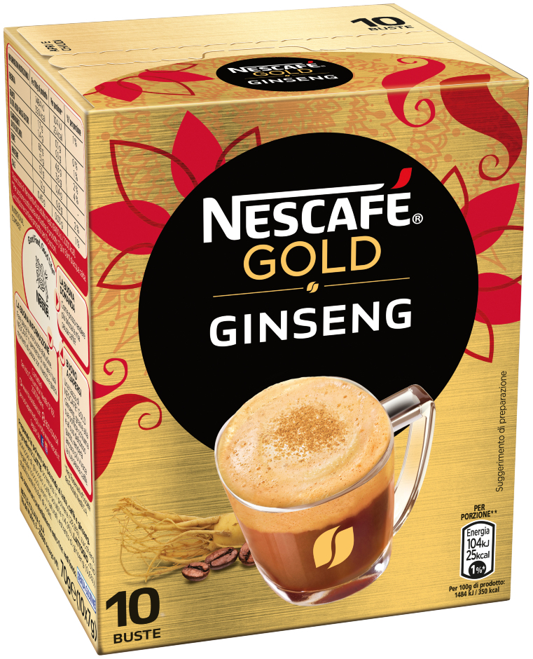 NESCAFE GOLD GINSENG COFFEE  10BUSTE 7GR