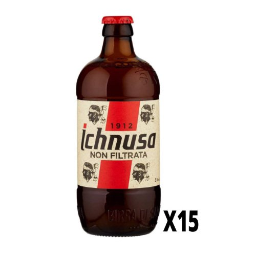 BIRRA ICHNUSA NON FILTRATA 50cl x15 PEZZI BIRRA ICHNUSA NON FILTRATA 50cl x15 PEZZI