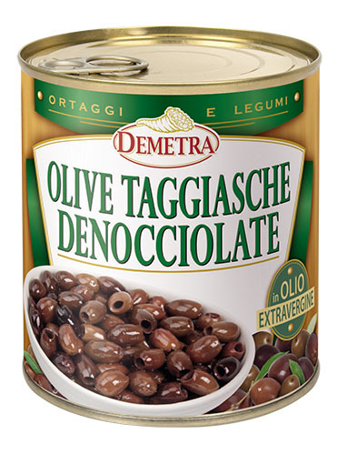 Demetra OLIVE TAGGIASCHE DENOCCIOLATE  750GR